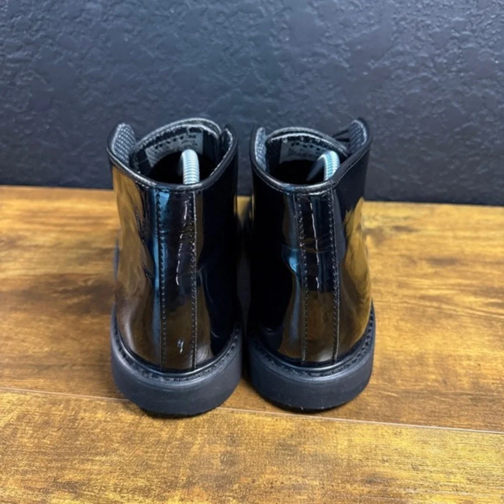 Bates‎ Lites 00022 Black High Gloss Man Made Chukka Boots Mens 9D